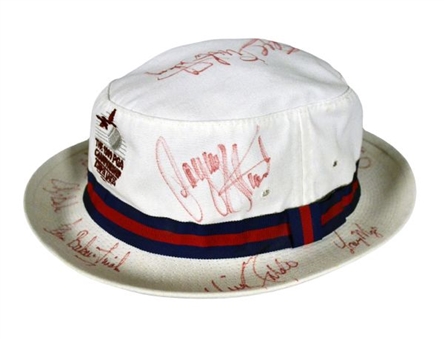 1989 PGA Tour Hat Signed by 10 Players Including Payne Stewart and Seve Ballesteros